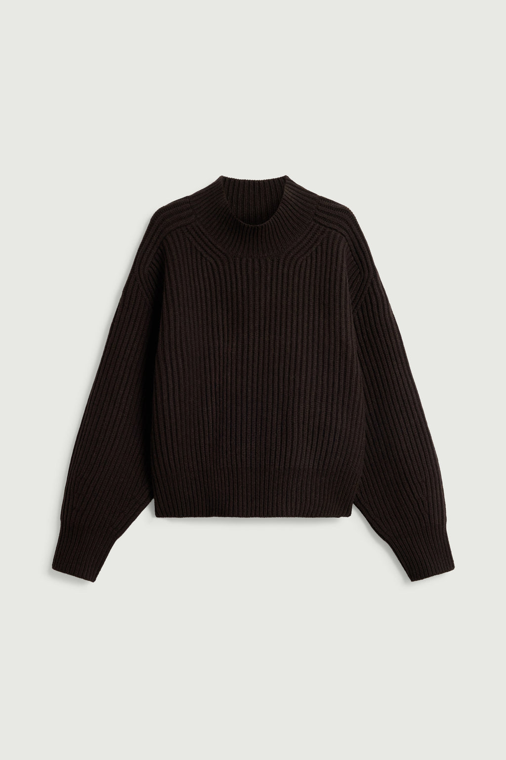 Pull oversize en côtes anglaises