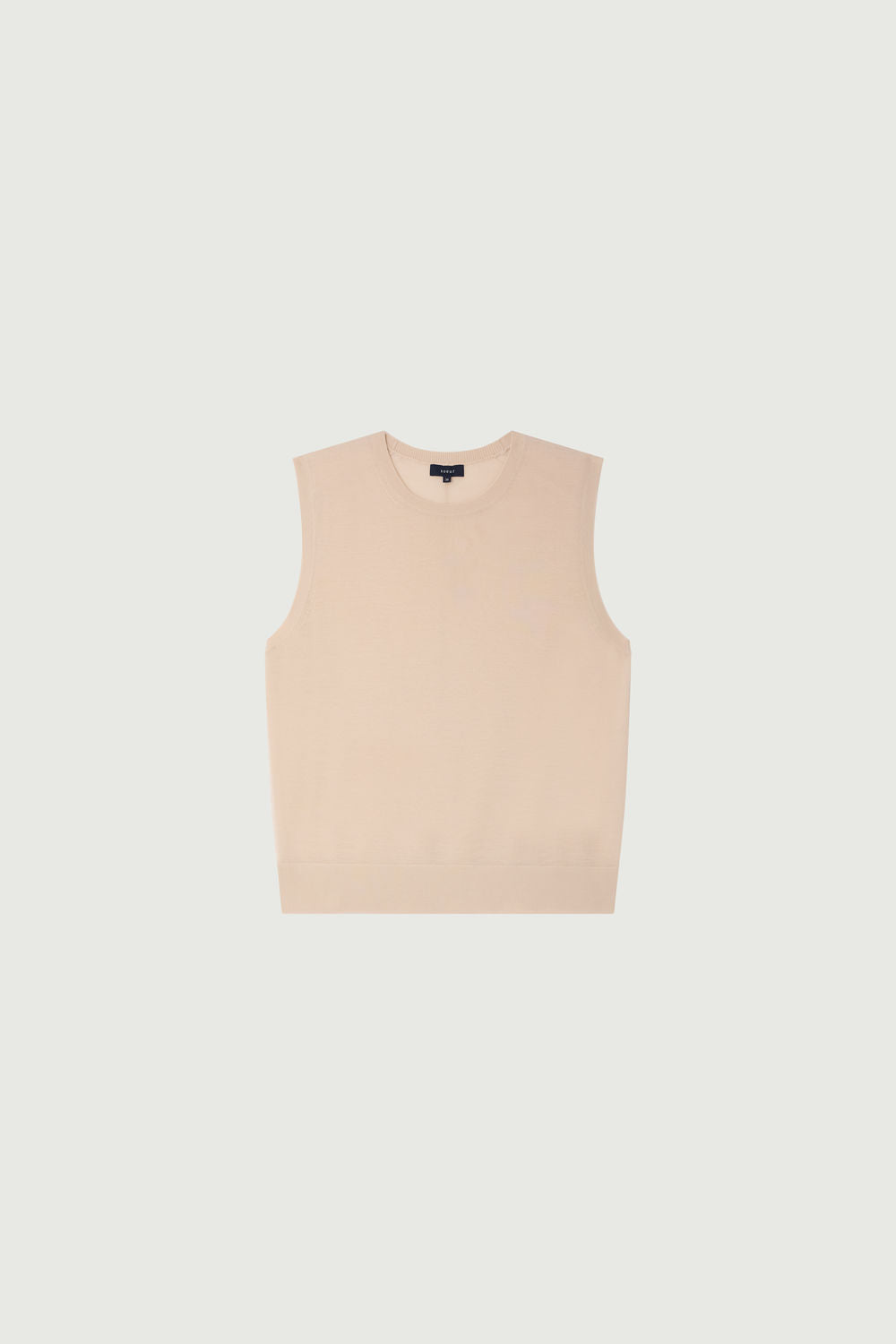 Pull sans manches en laine mérinos