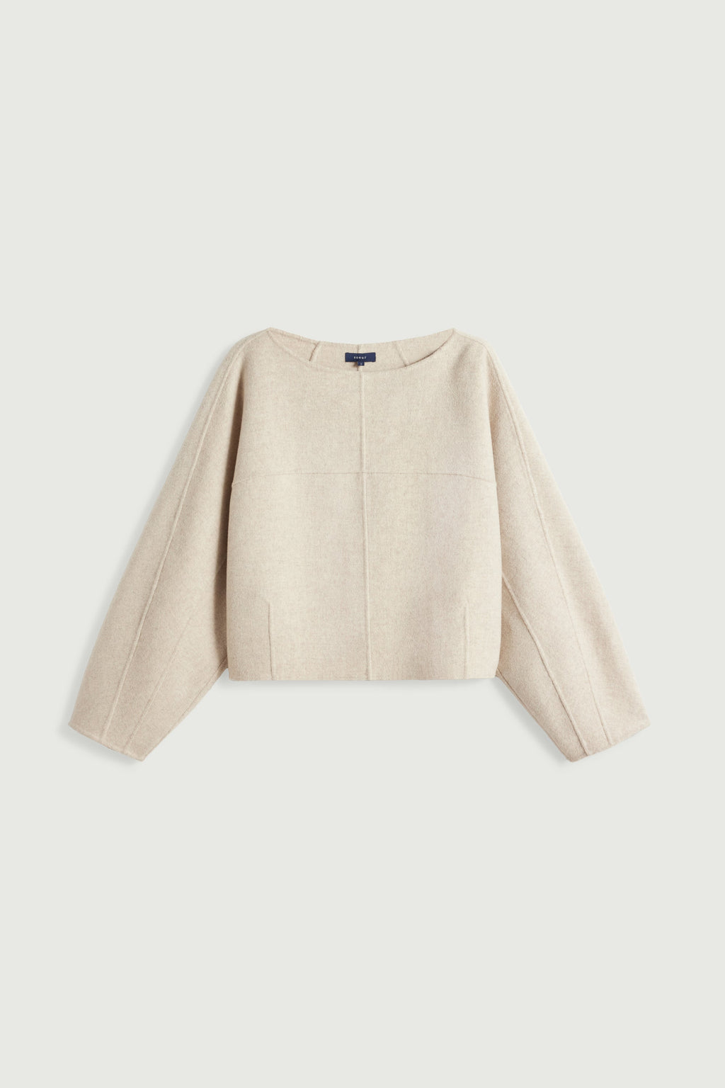 Haut boxy en laine double face