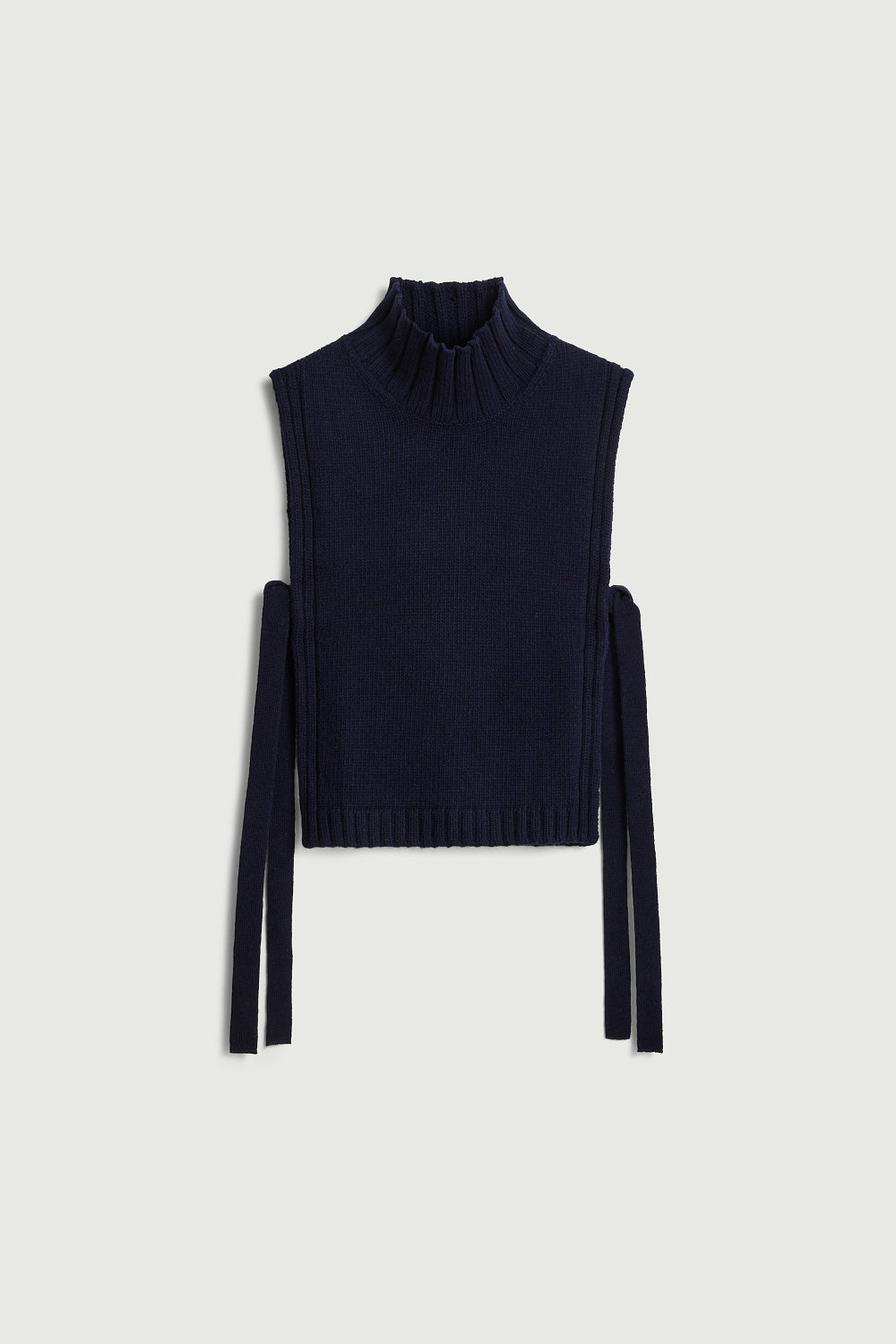 Plastron à col roulé en laine compacte