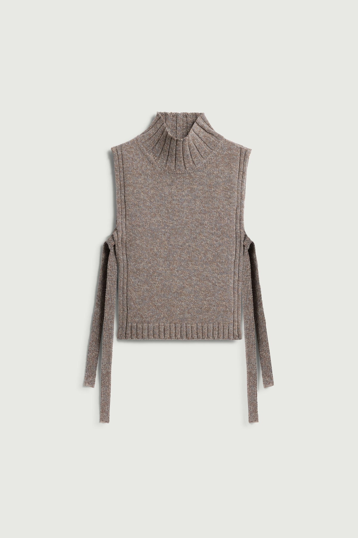 Plastron à col roulé en laine compacte
