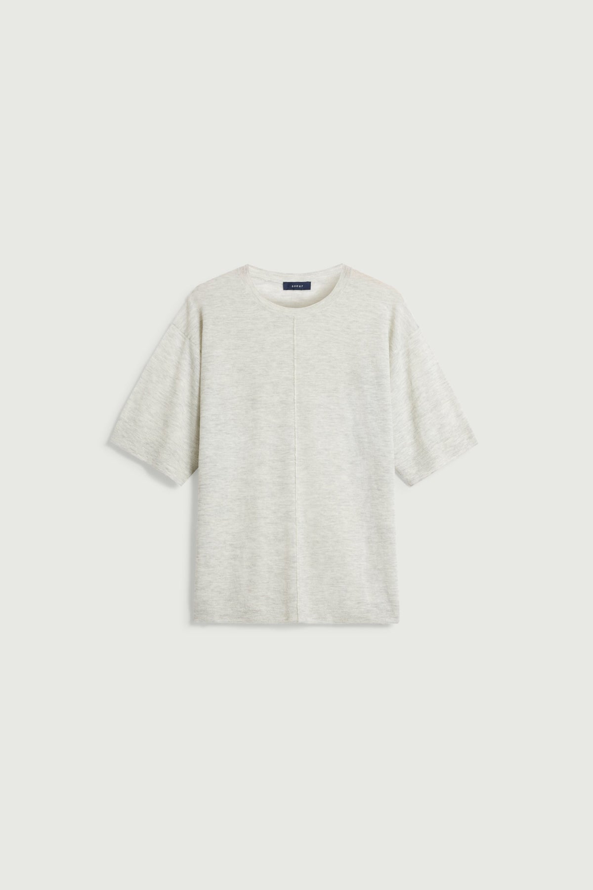Tee-shirt à coutures apparentes en maille ultra-fine