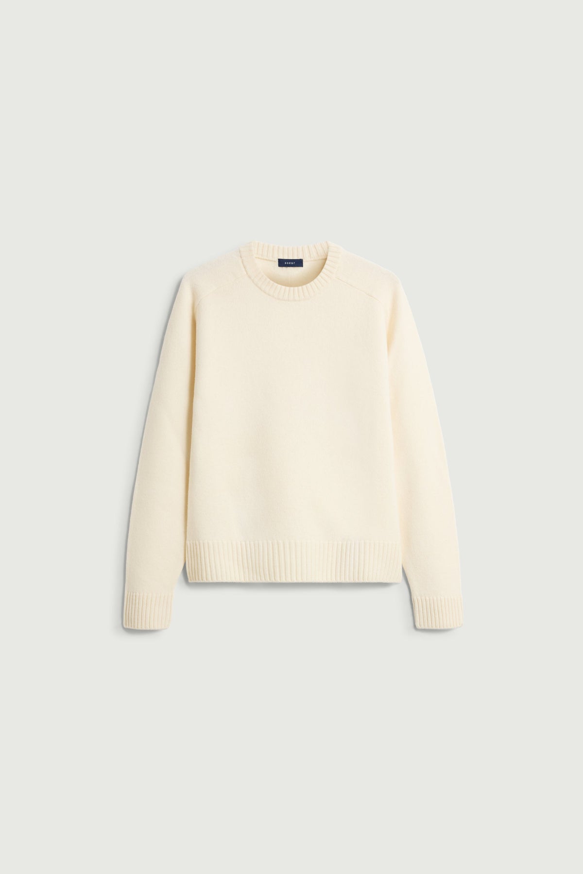 Pull cintré en maille feutrée