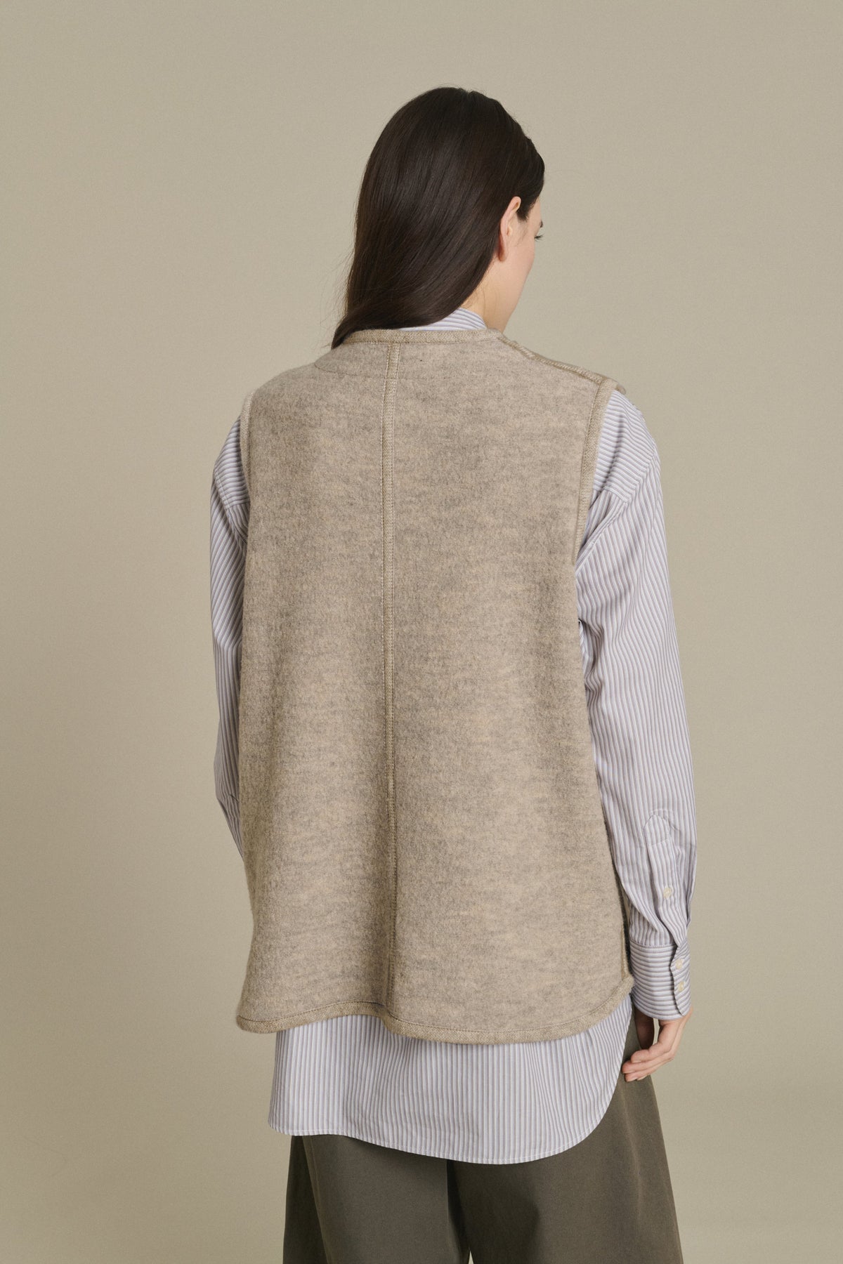 Veste en laine bouillie