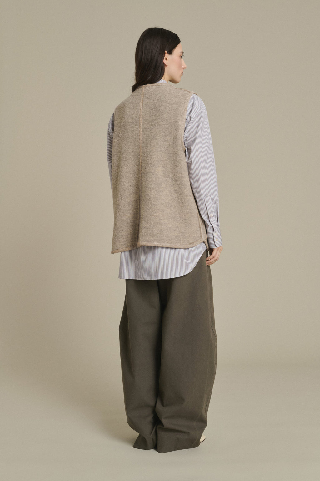 Veste en laine bouillie