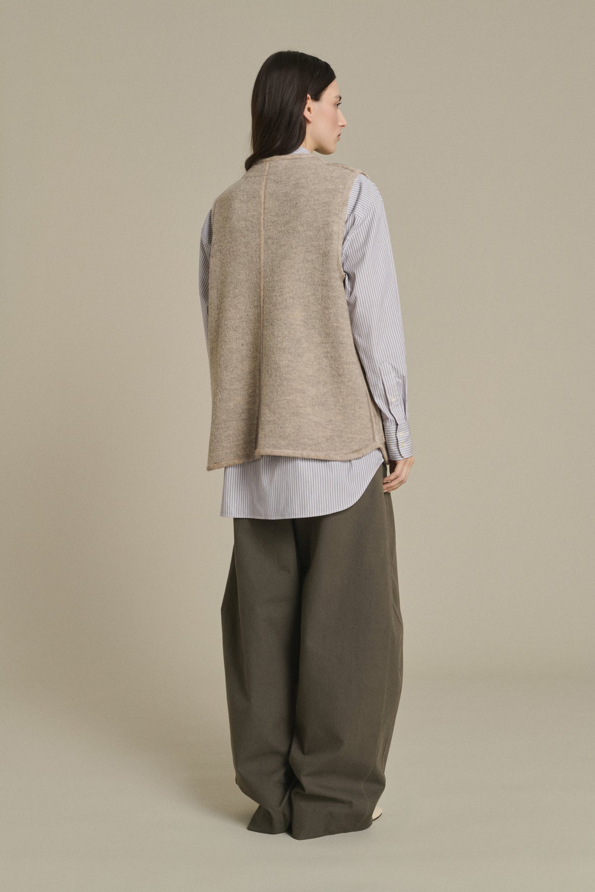 Veste en laine bouillie