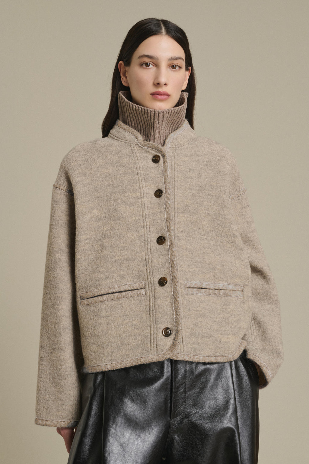 Veste autrichienne en laine bouillie
