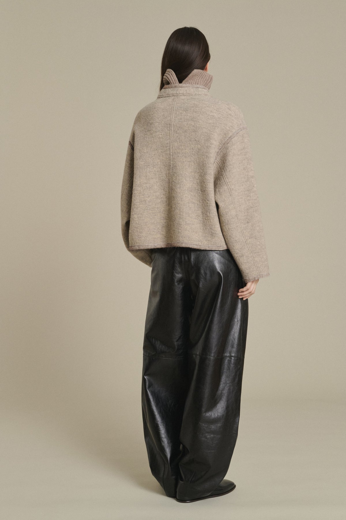 Veste en laine bouillie