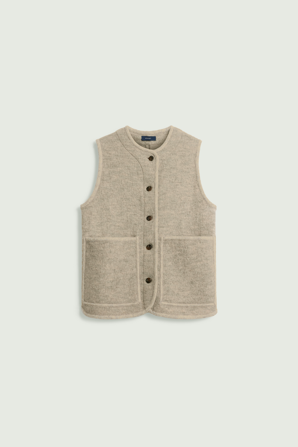 Veste en laine bouillie