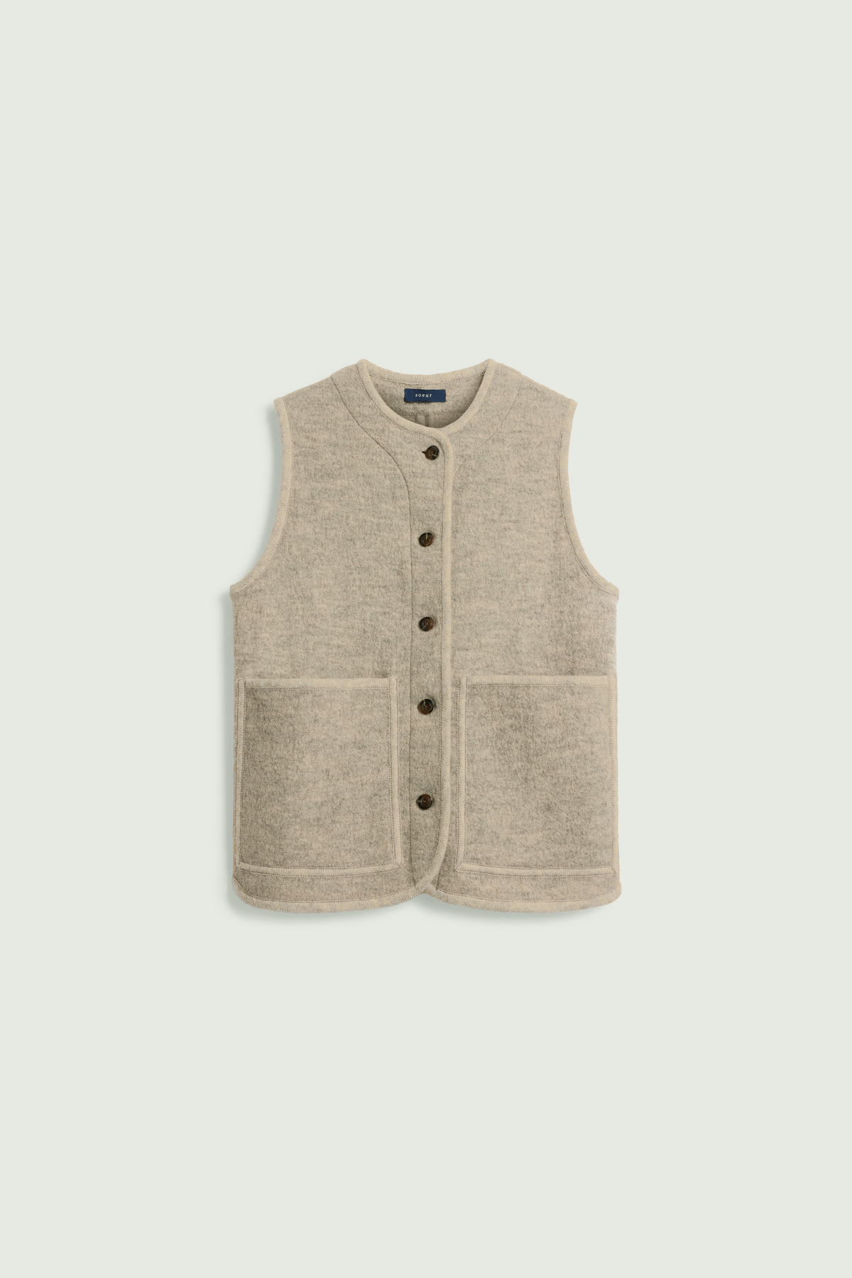 Veste en laine bouillie