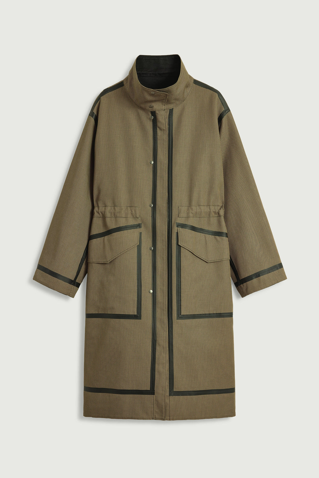 Parka réversible en satin de coton déperlant