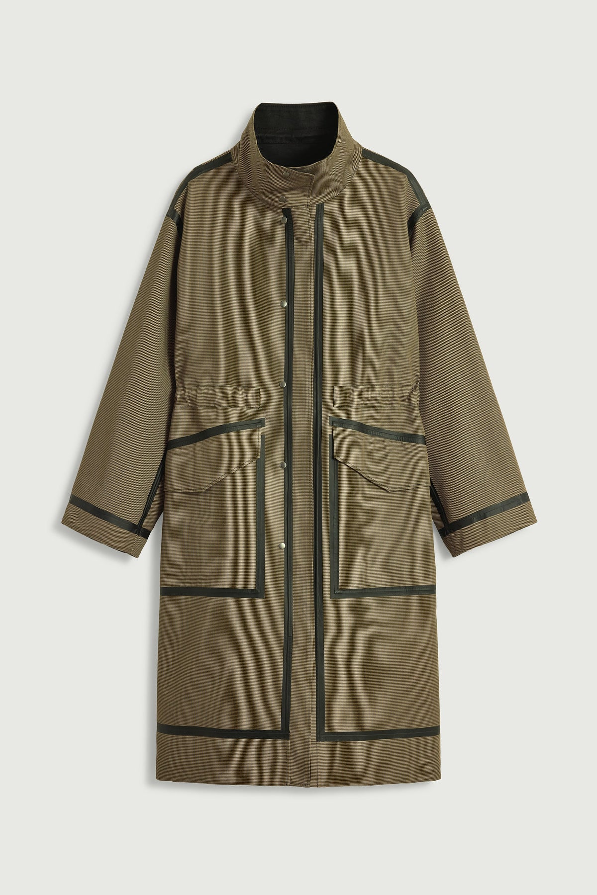 Parka réversible en satin de coton déperlant