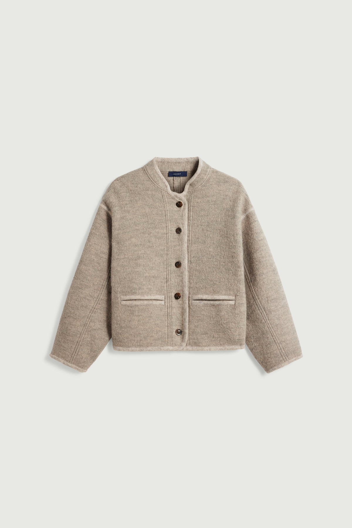 Veste en laine bouillie
