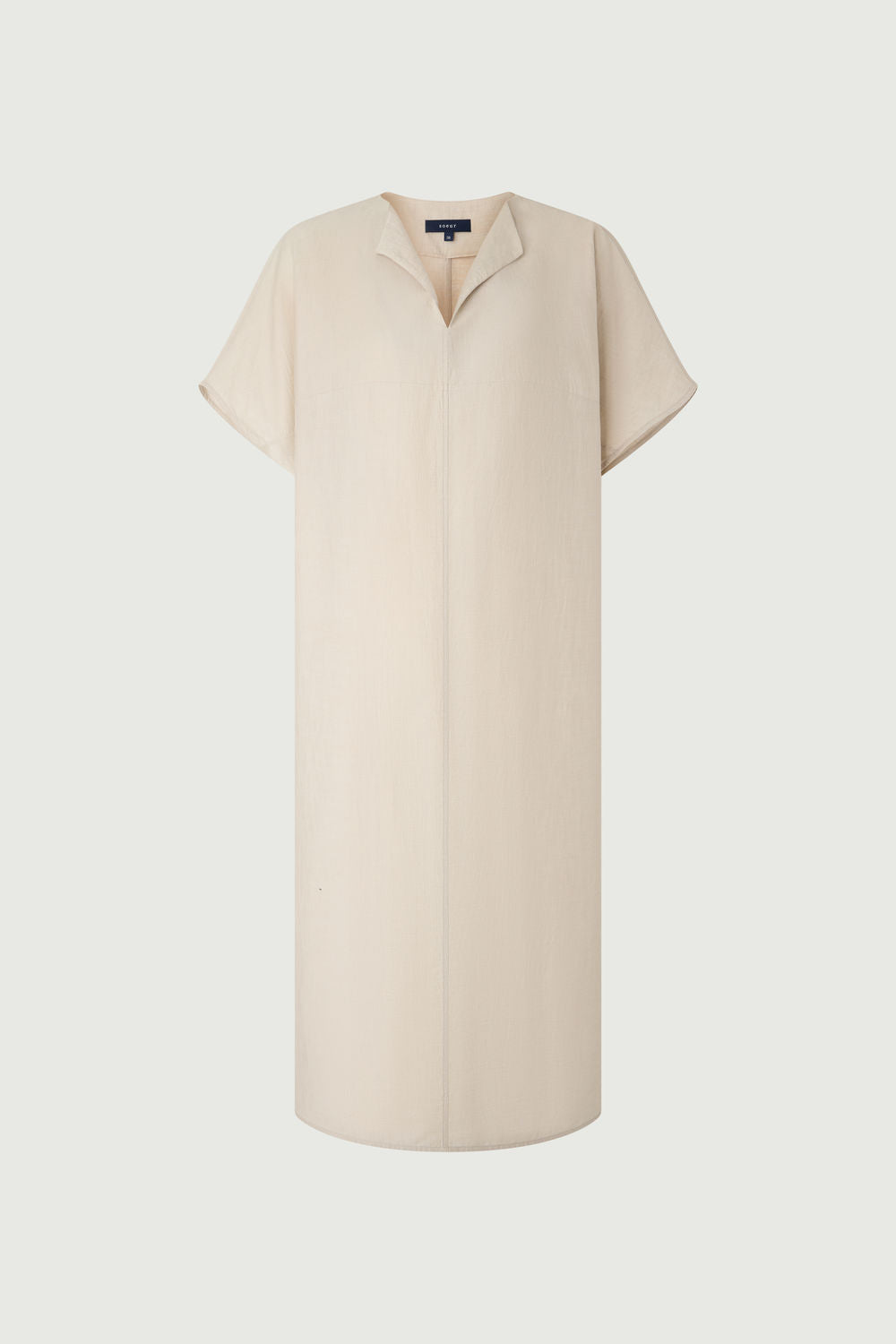 Robe en lin et coton