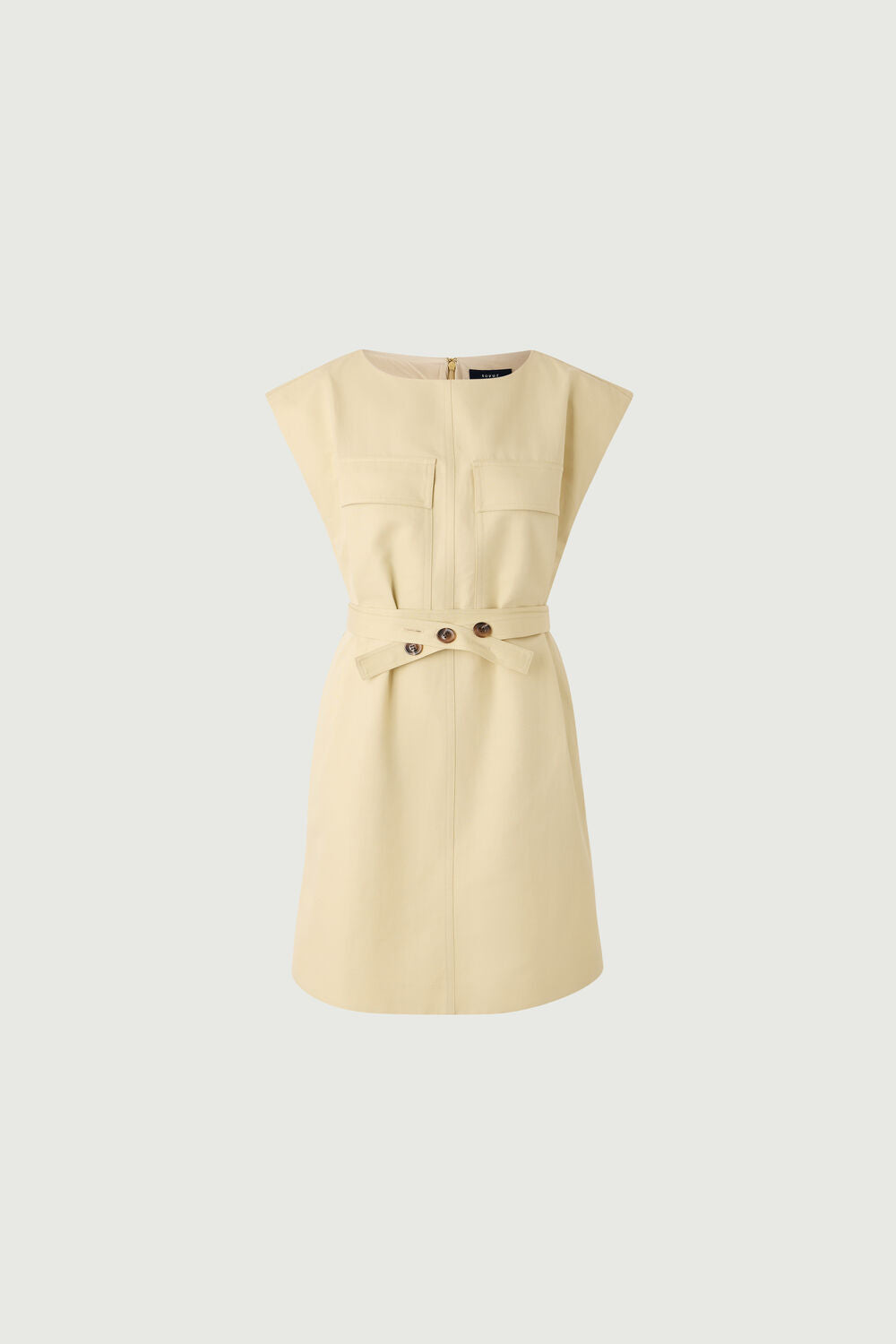 Robe courte en twill de coton