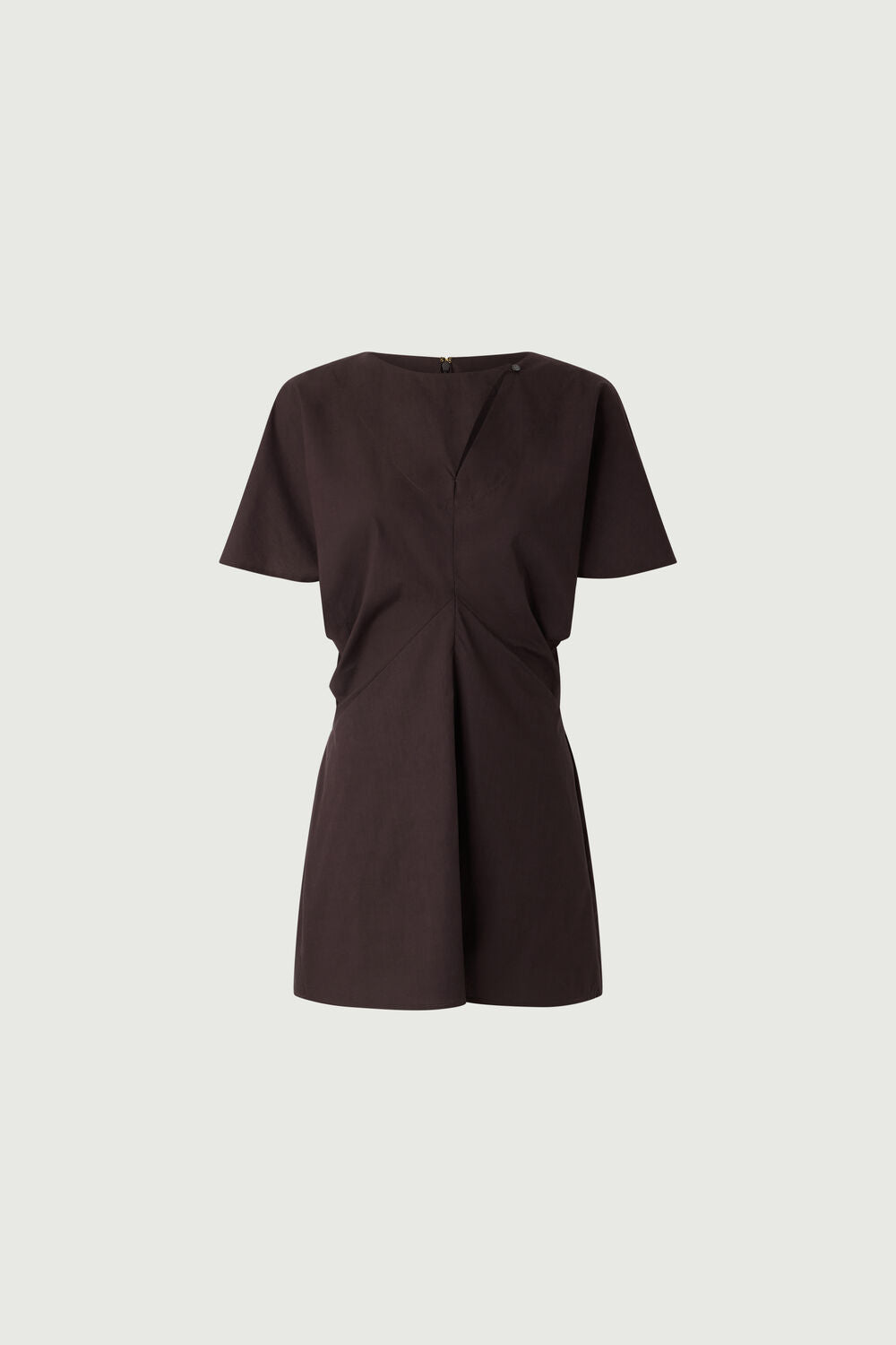 Robe courte en popeline