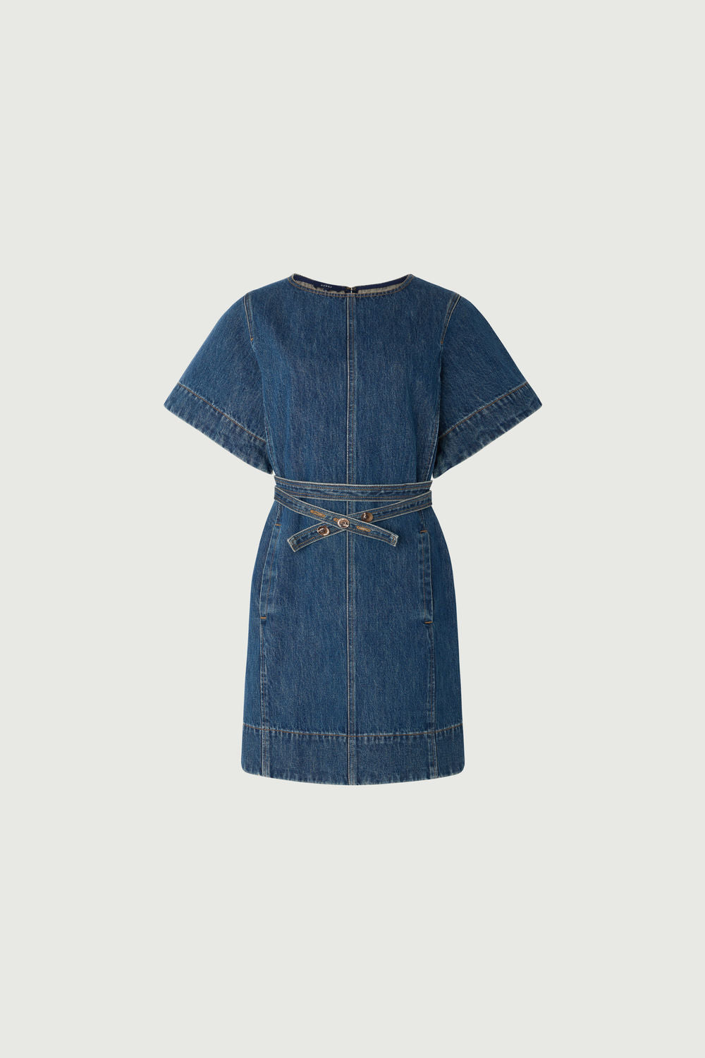 Robe courte en denim