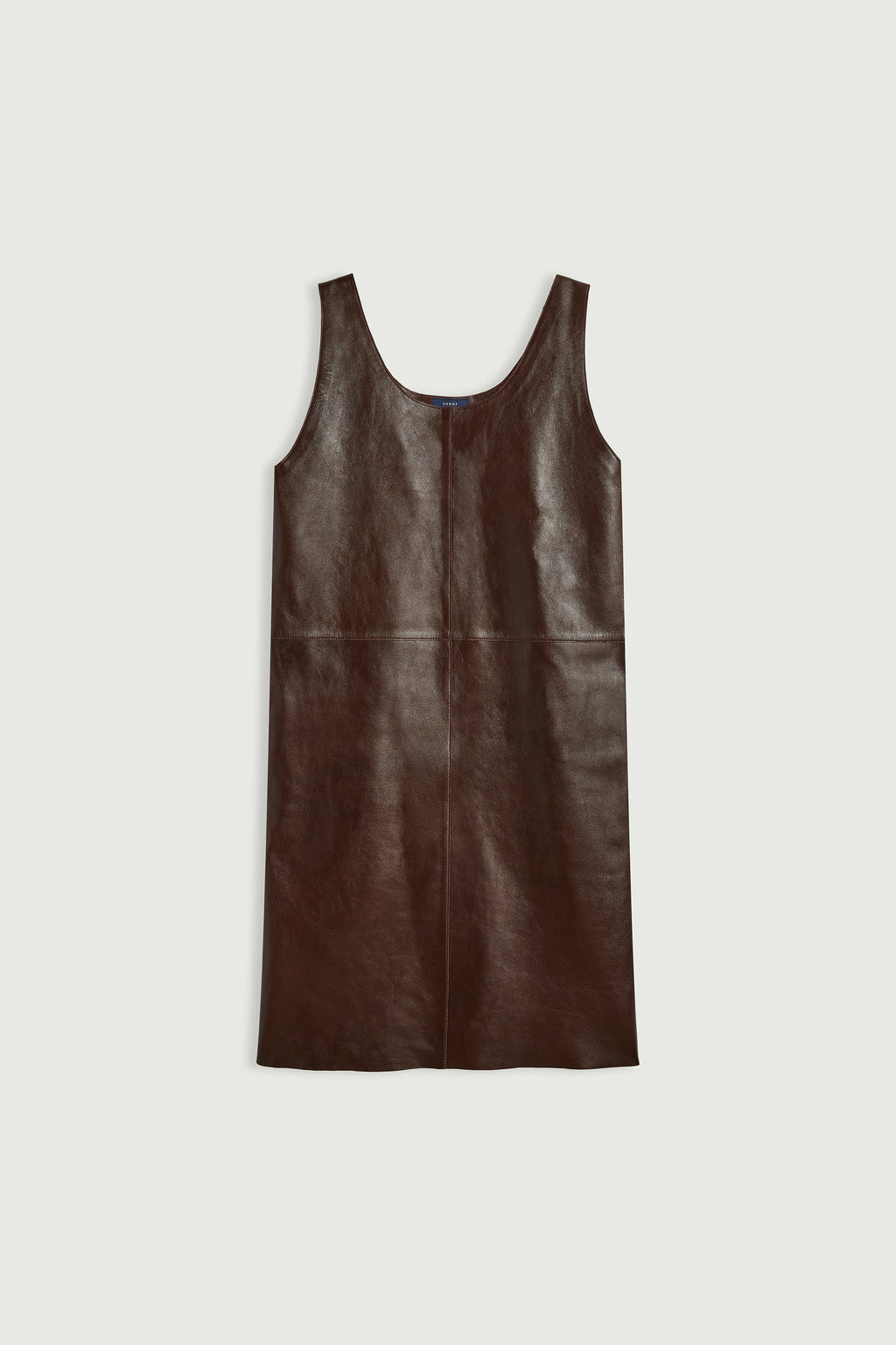 Robe débardeur oversize en cuir glacé