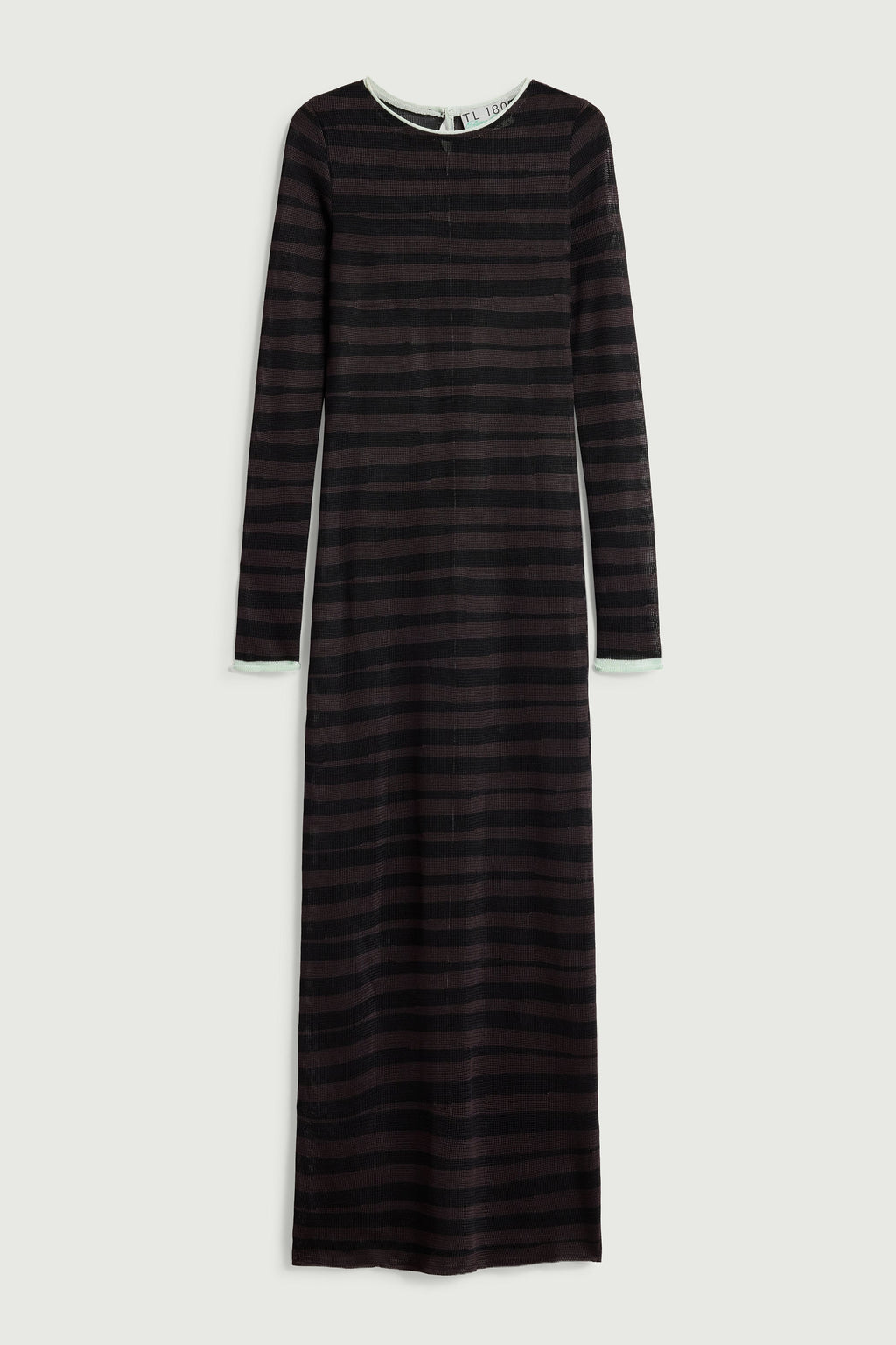 Robe longue à rayures
