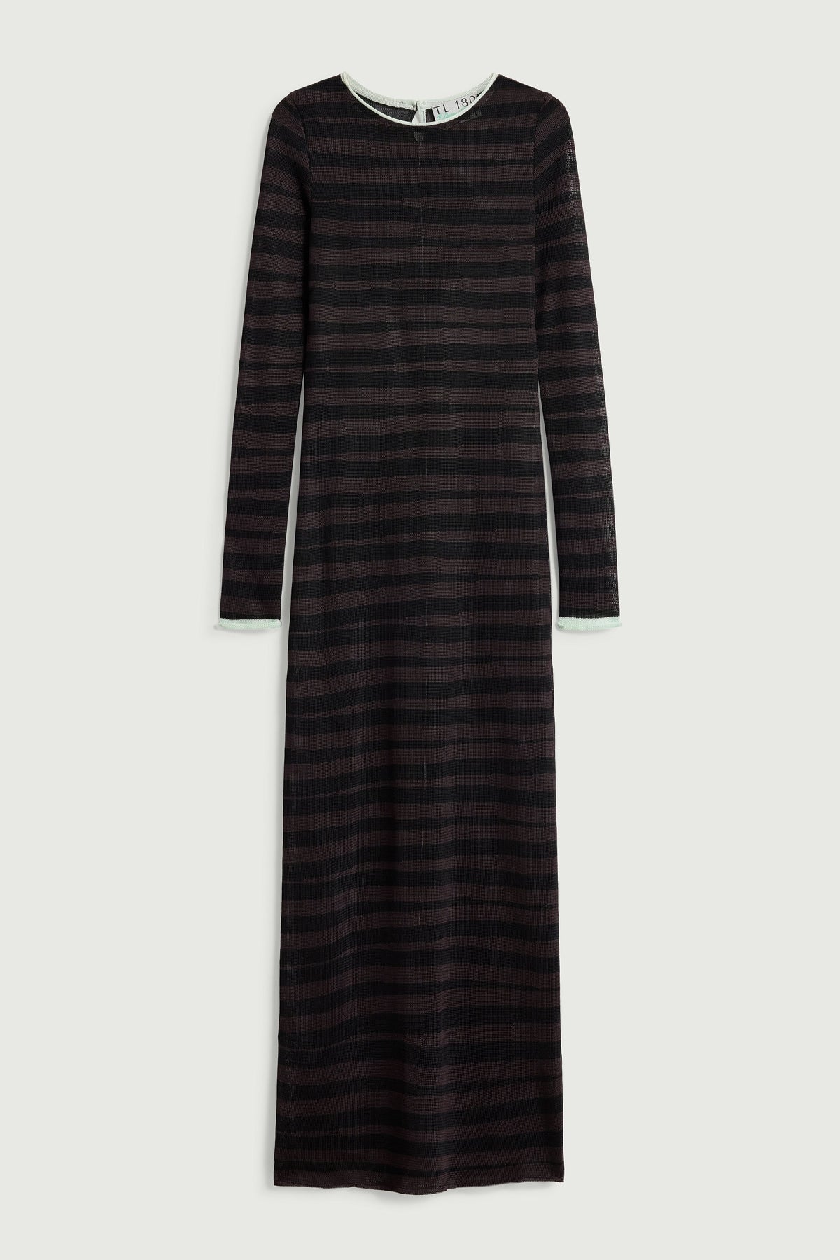 Robe longue à rayures