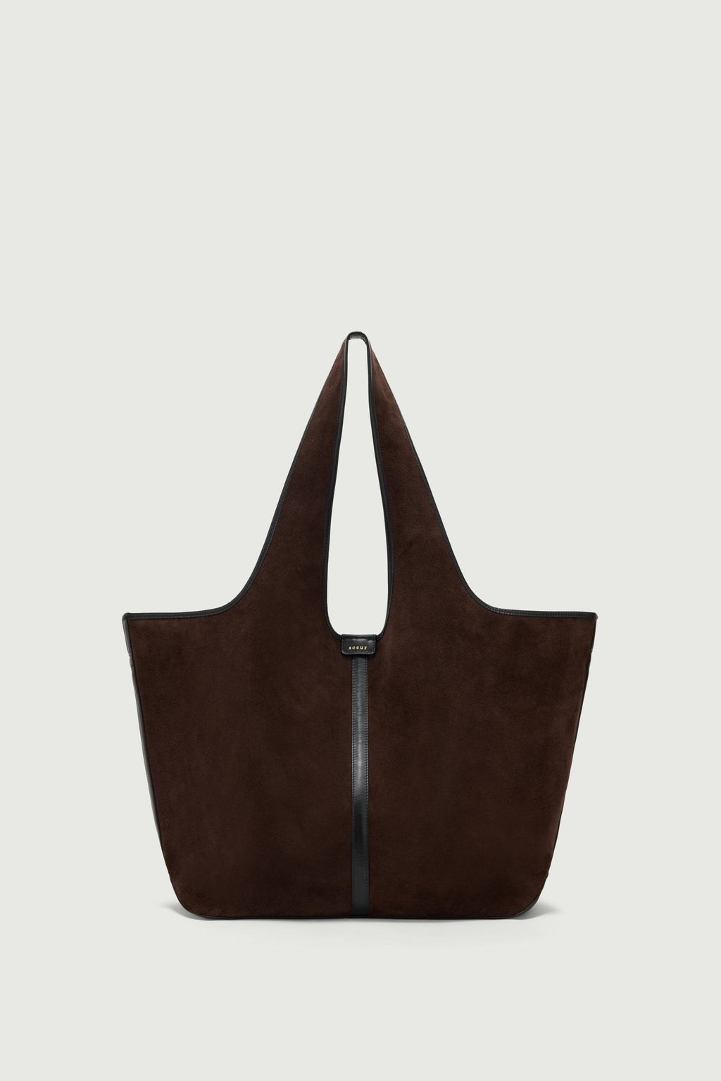 Cabas quotidien en croûte de cuir