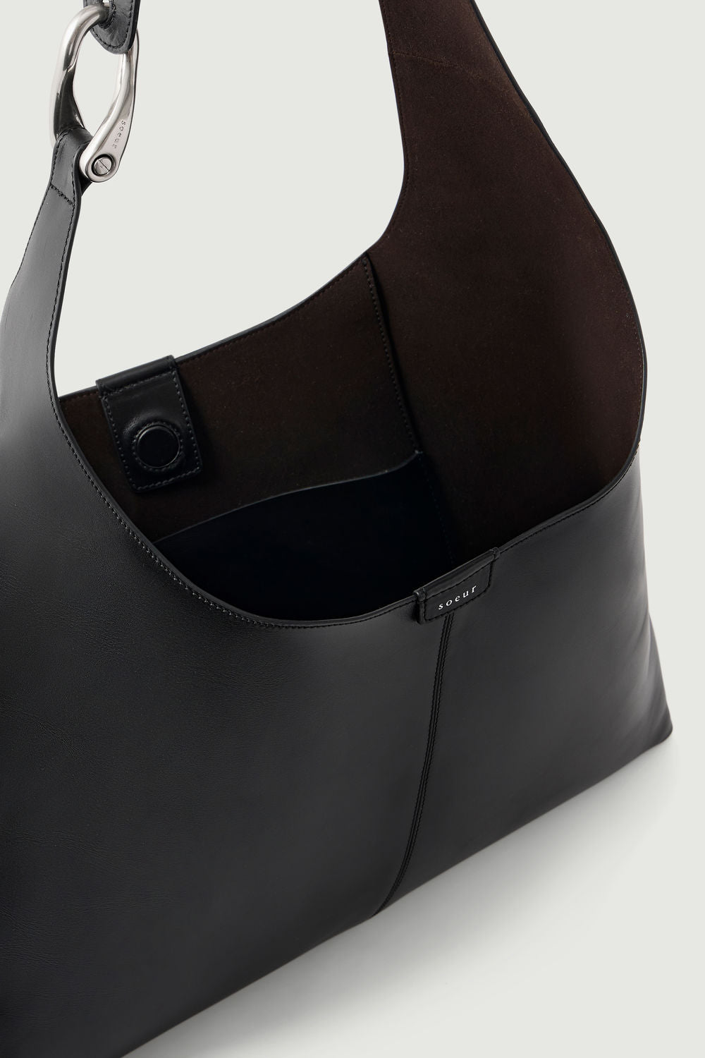 Sac en cuir effet croco