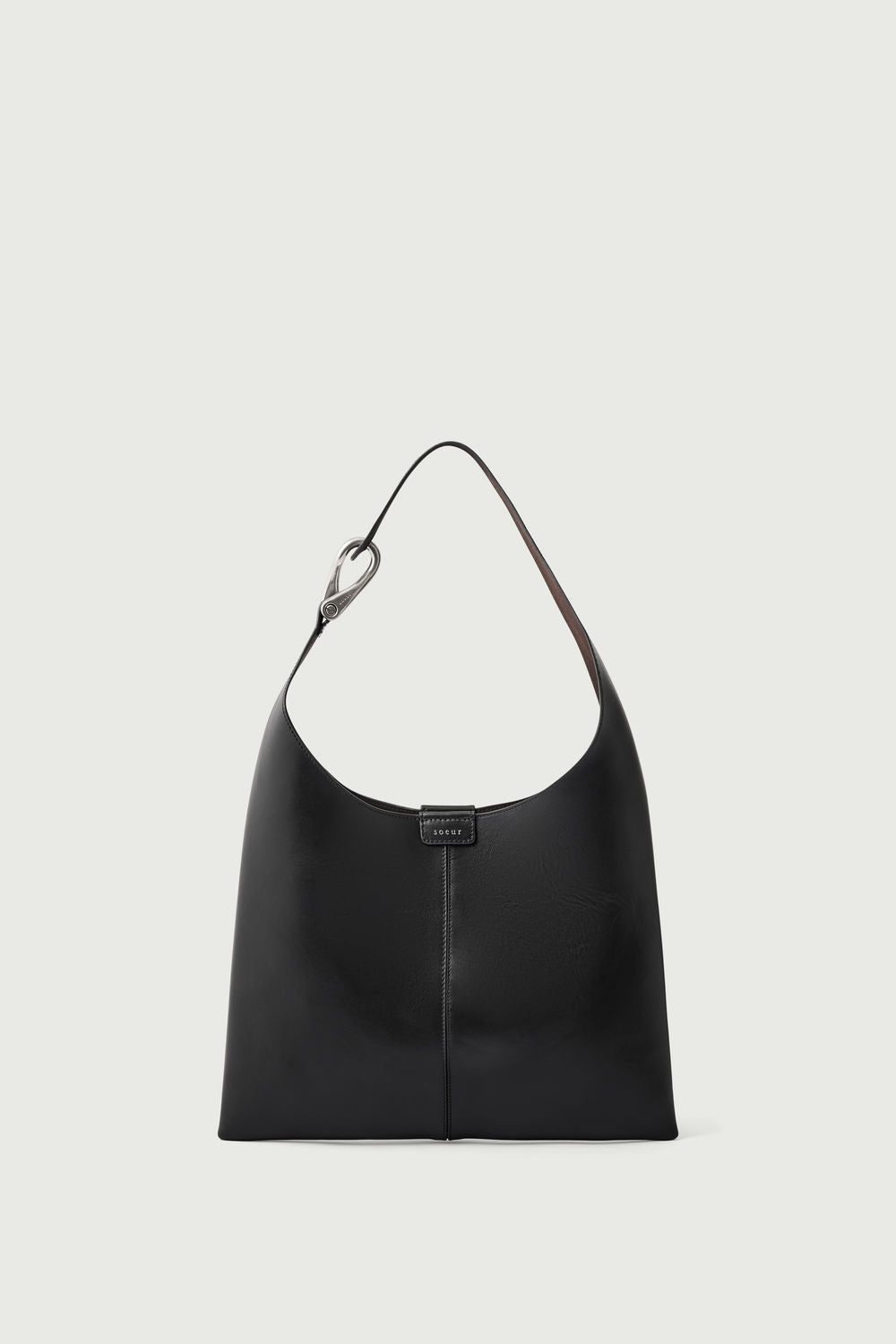 Petit sac porté épaule à fermoir manille