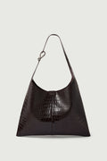 Sac en cuir effet croco