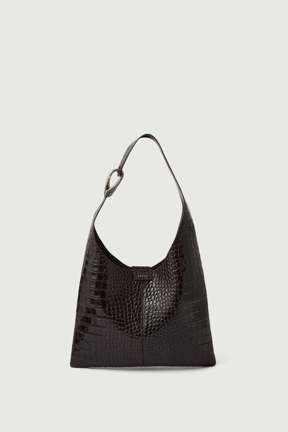 Petit sac porté épaule à fermoir manille