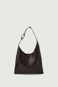 Sac en cuir effet croco