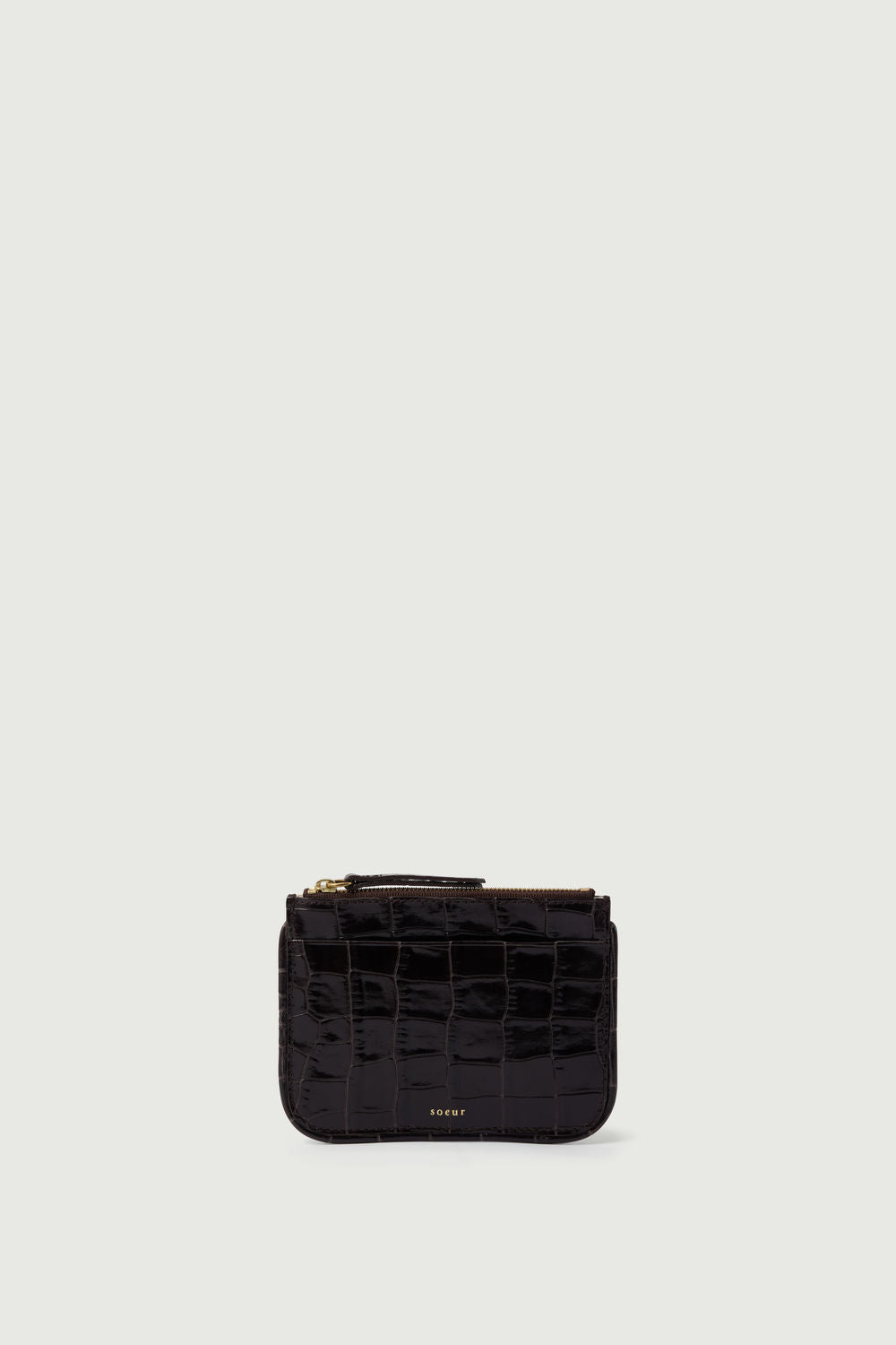 Porte-Monnaie en cuir effet croco