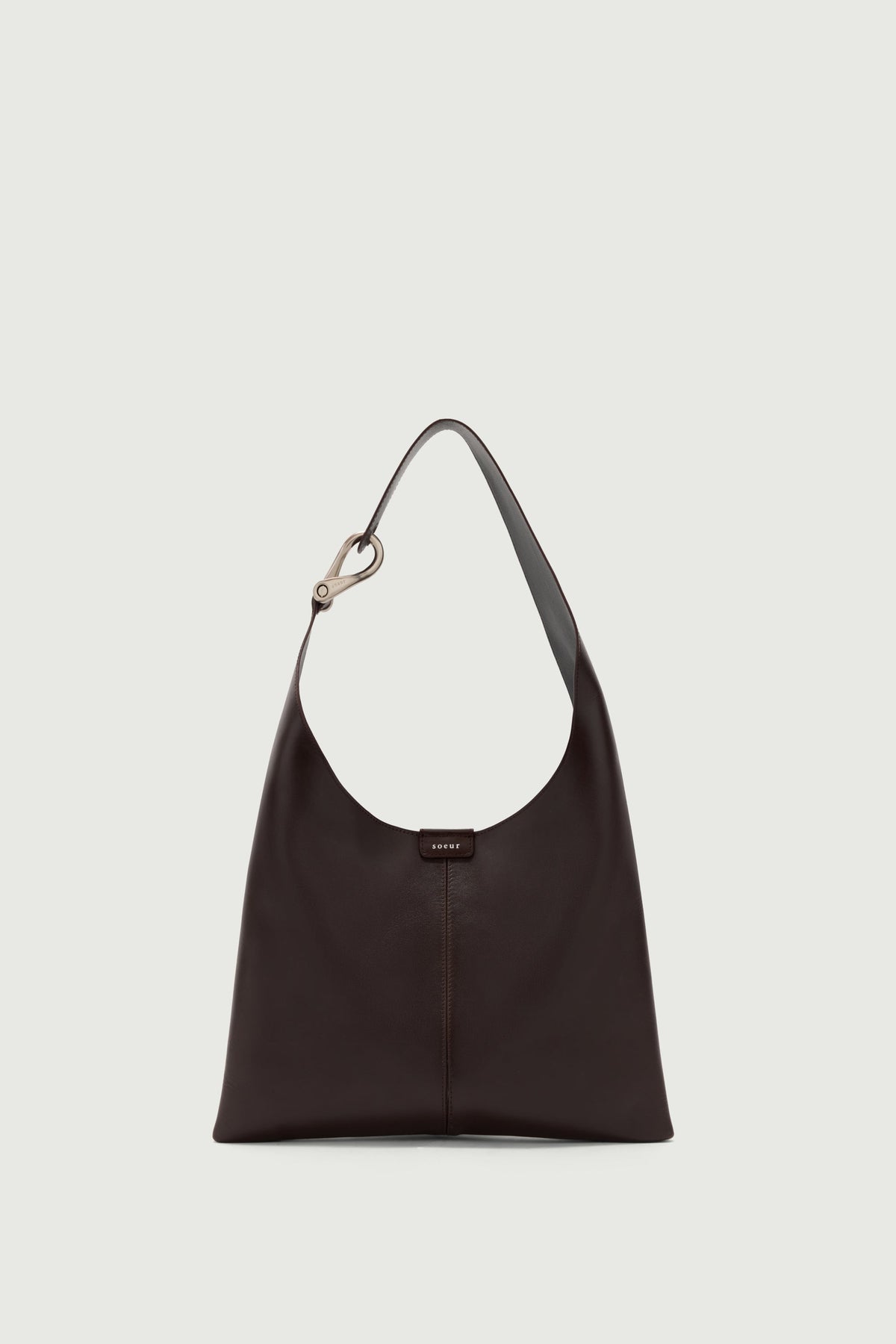 Petit sac porté épaule à fermoir manille