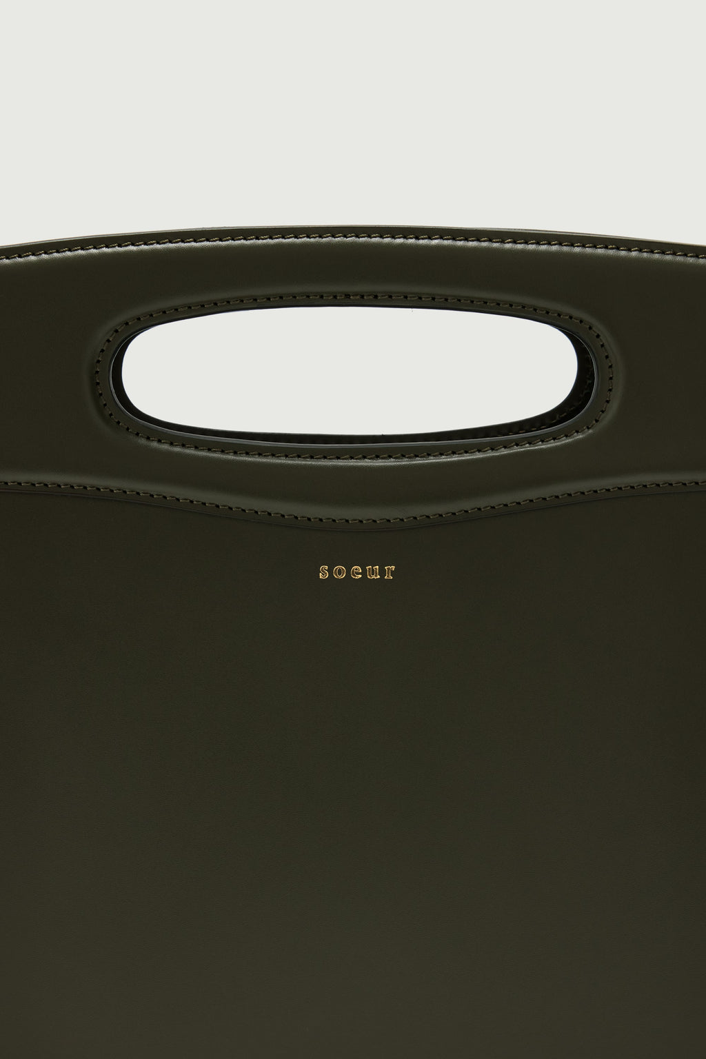 Sac bi-matière en croûte de cuir