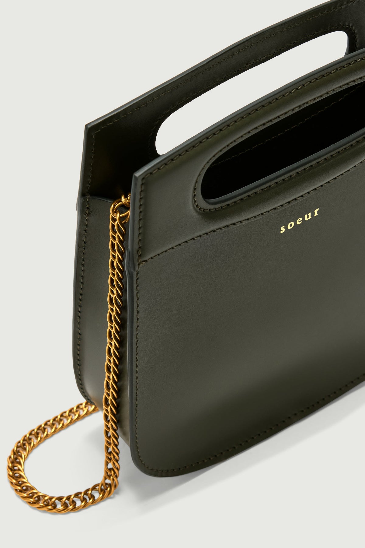 Sac en cuir effet lézard