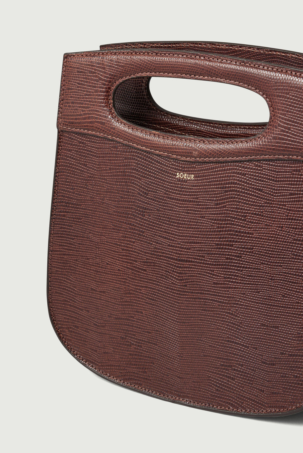 Sac en cuir glacé