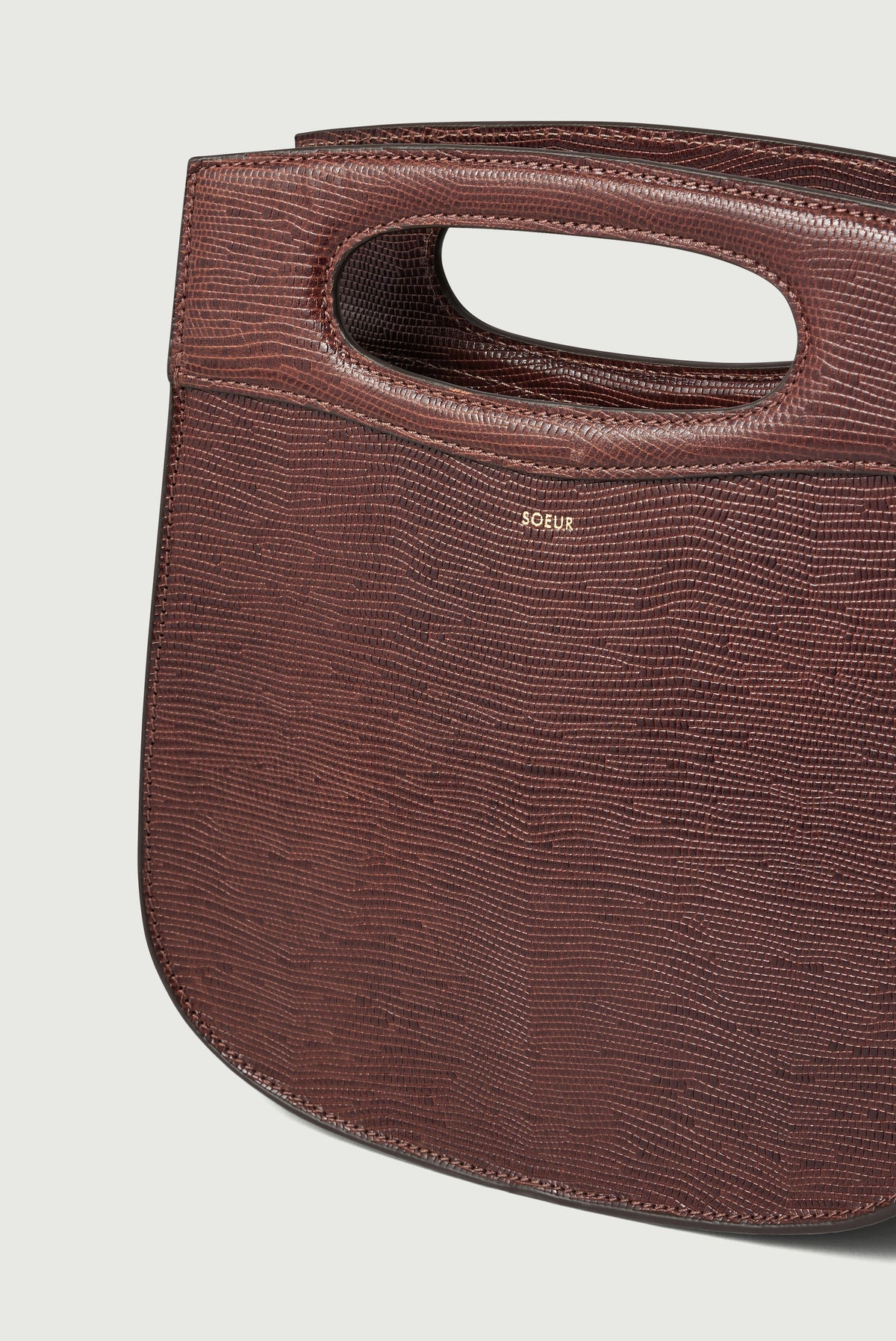 Sac en cuir glacé