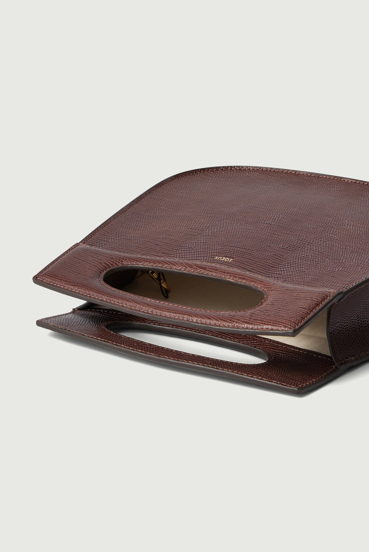 Sac en cuir effet lézard