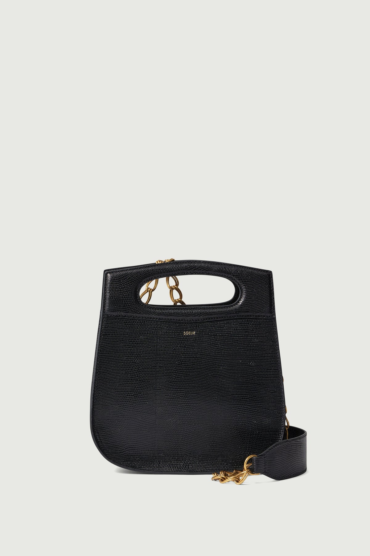 Sac en cuir glacé
