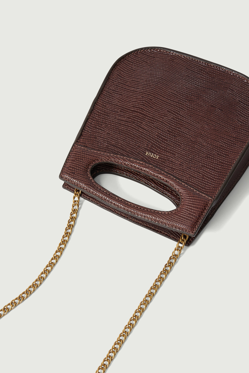 Sac en cuir effet lézard