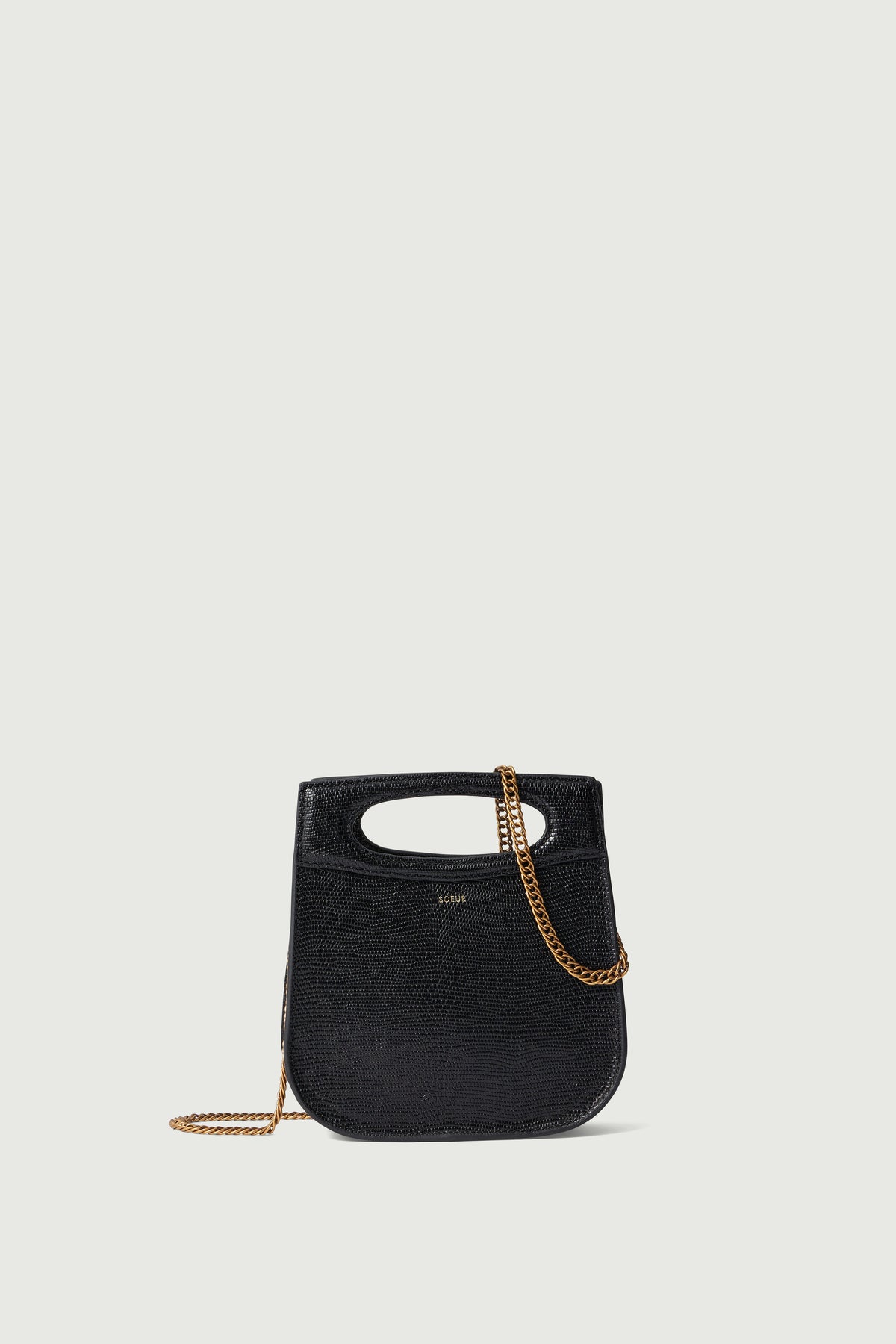 Sac en cuir glacé
