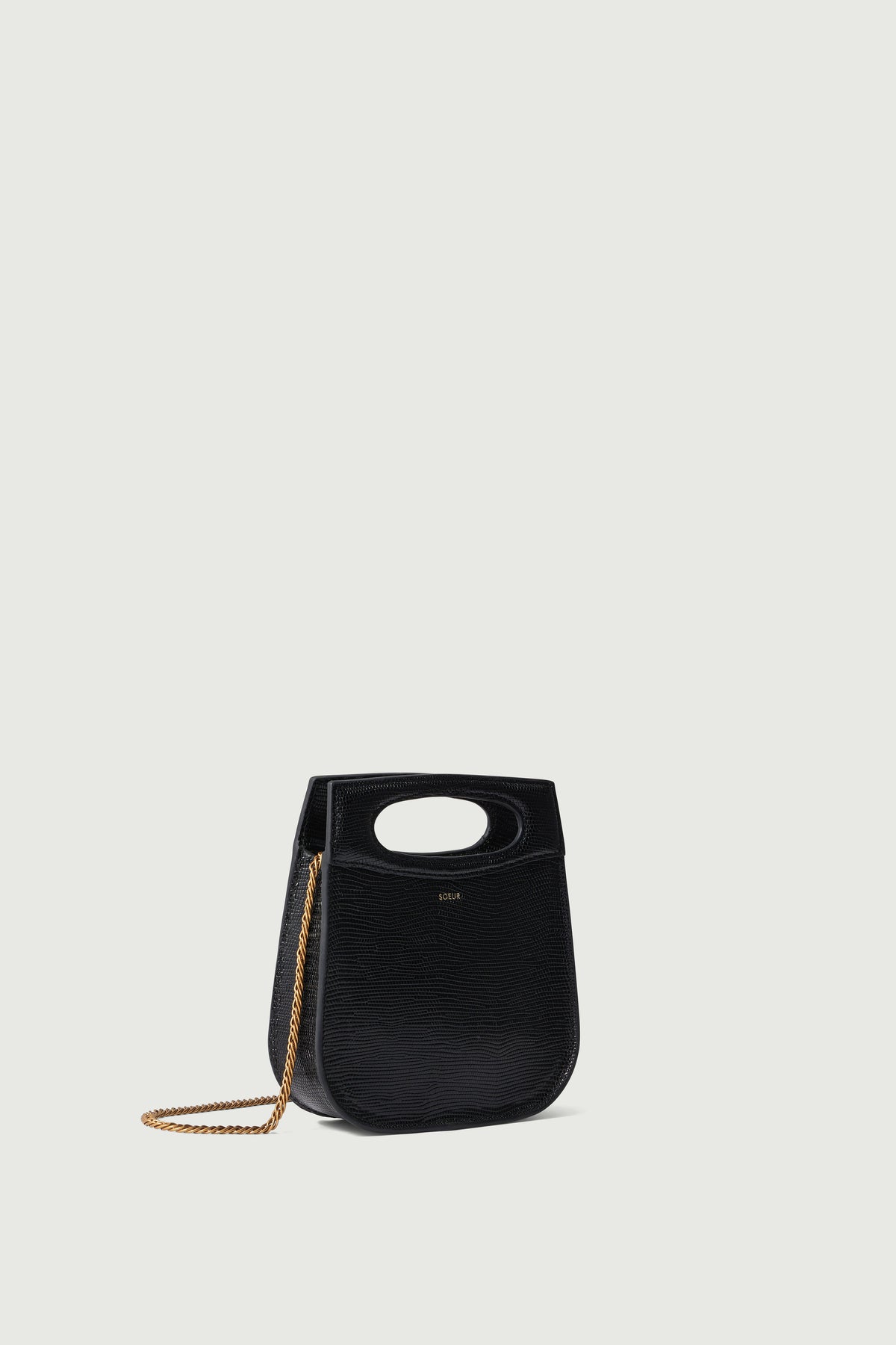 Sac en cuir glacé