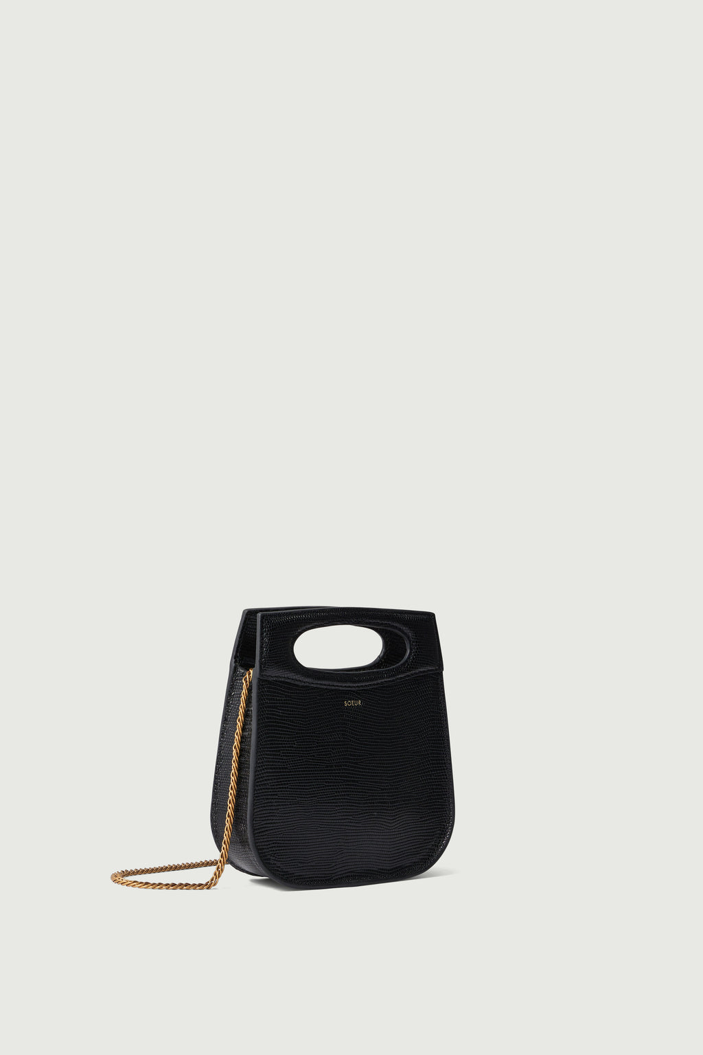 Sac en cuir effet lézard