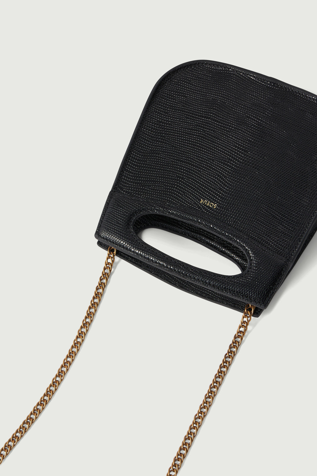 Sac en cuir glacé