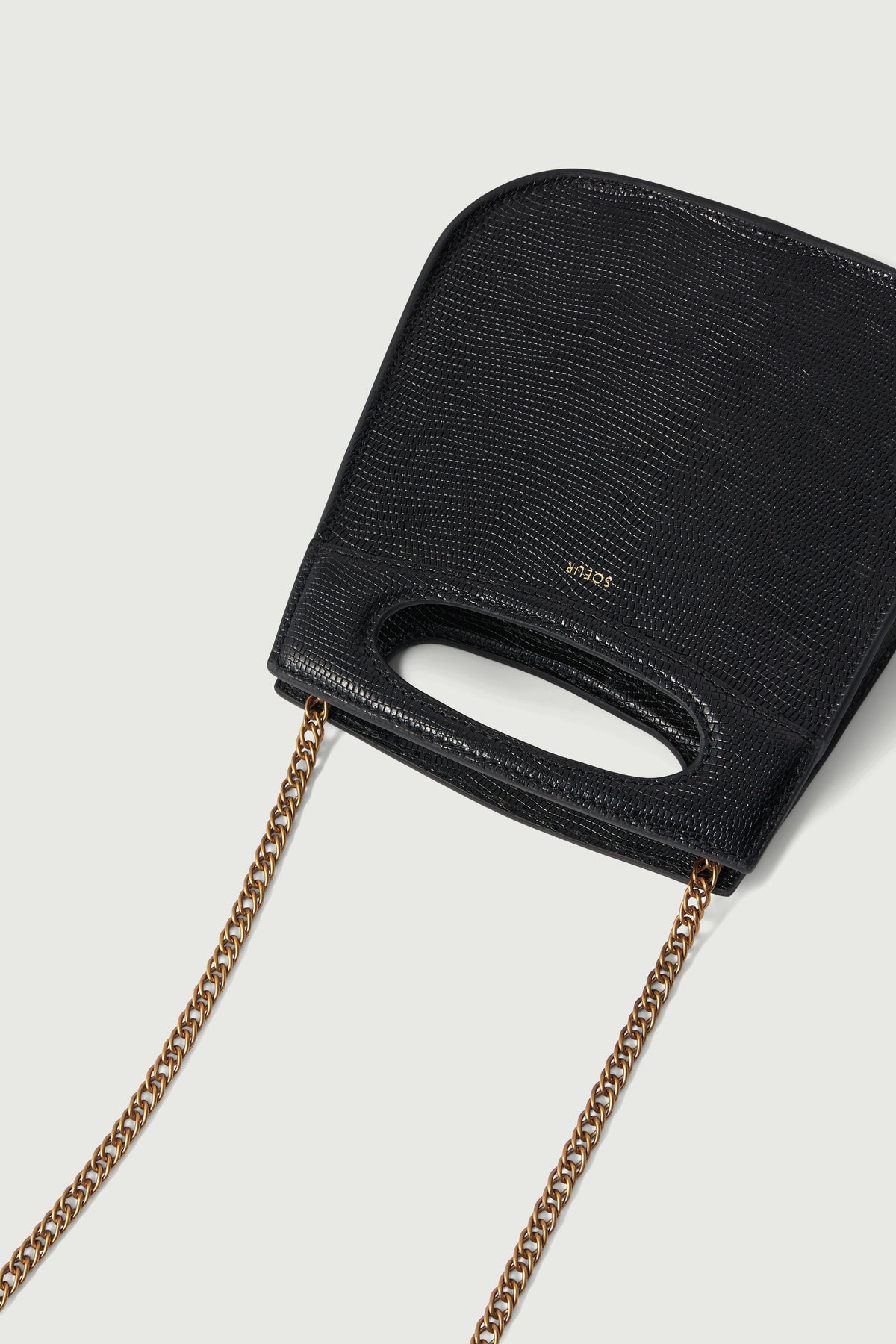 Sac en cuir effet lézard