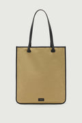Cabas en toile et doublure en cuir