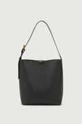 Sac seau en cuir grainé
