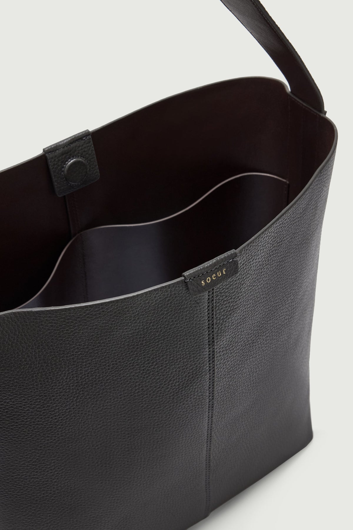 Sac en cuir grainé