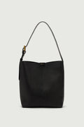 Sac seau en cuir grainé