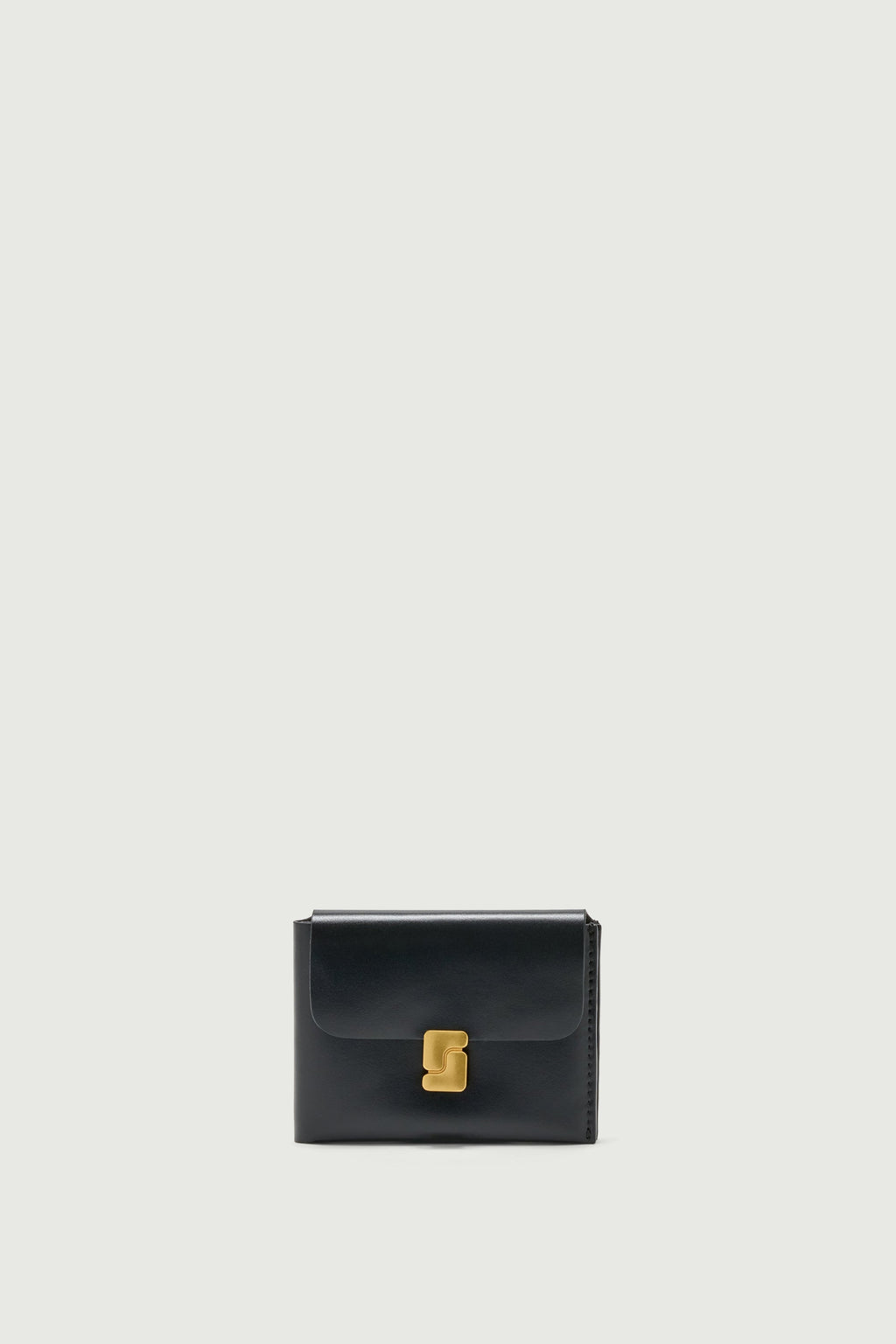 Petit portefeuille à boucle S en cuir box