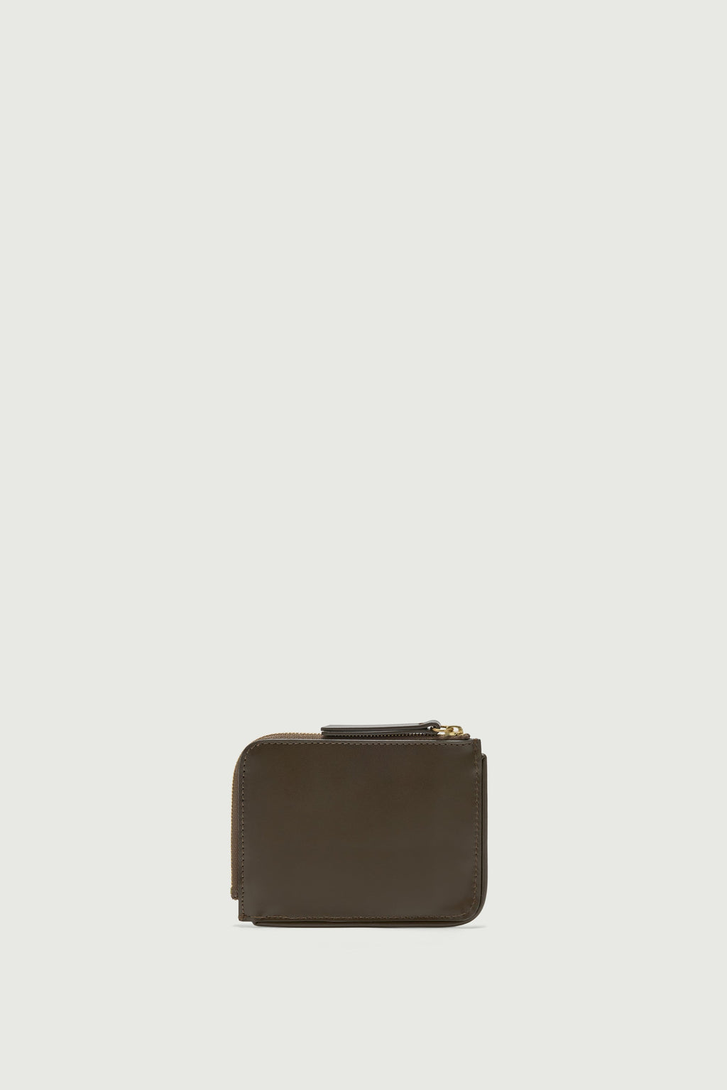 Petit portefeuille zippé en cuir box